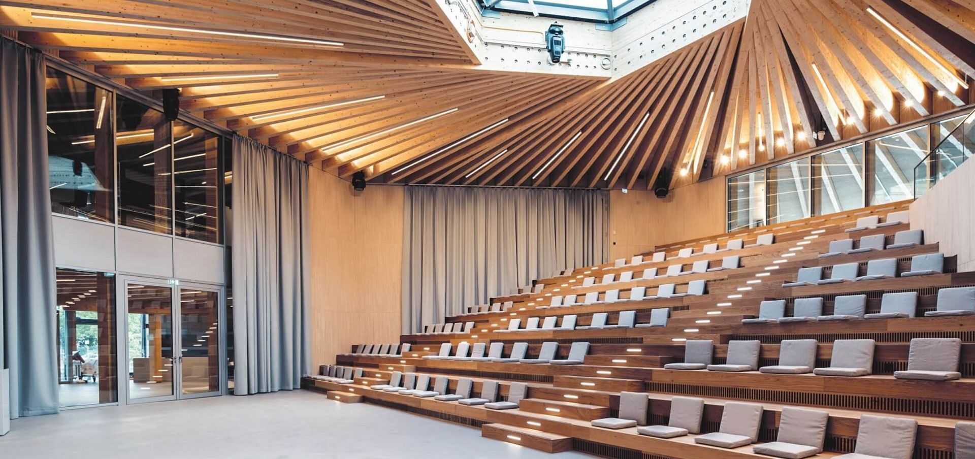 TRUMPF Ditzingen Education Center Auditorium sustainably built 