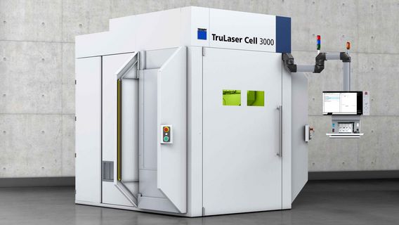 TruLaser Cell 3000 with side lifting doors
